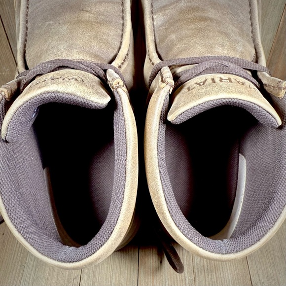 Ariat Spitfire Moc Toe Boots Brown Bomber Size 10 D - Picture 10 of 11